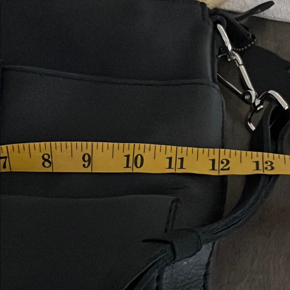 Roots new Leather messenger Crossbody Tote Bag - Black - Picture 7 of 8
